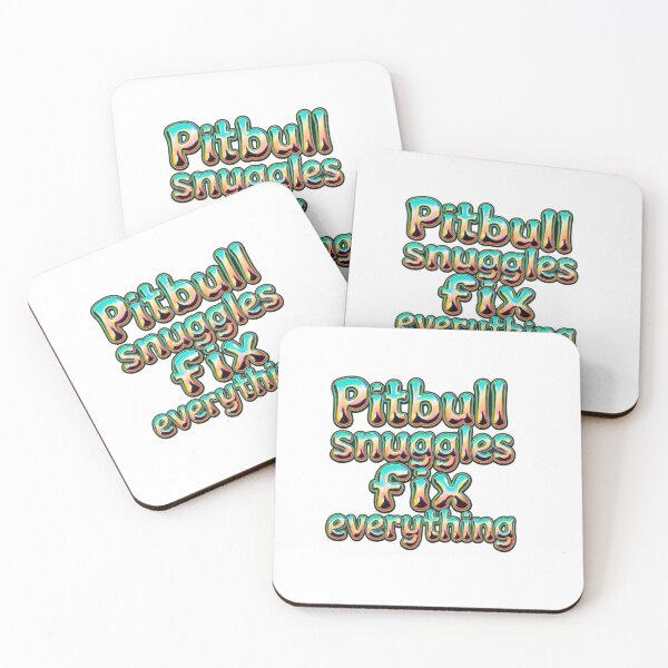 Item preview, Pitbull Snuggles Colorful Large Metallic Letters designed and sold by My Pitbull Place.