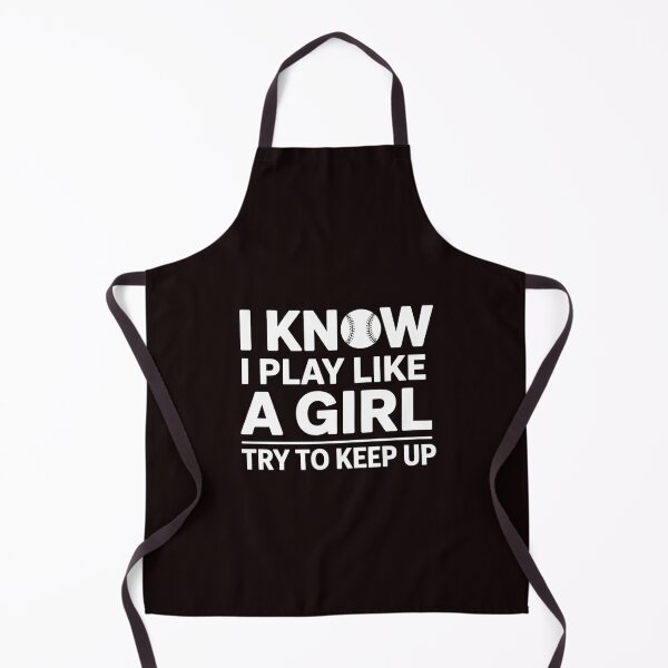 Item preview, I Know I Play Like A Girl Try To Keep Up Baseball Player – Funny Baseball Shirt Empowering Women designed and sold by Redgiant87x.