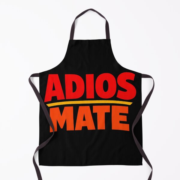 Item preview, Adios Mate Funny Spanish British Phrase Bold Typography Design designed and sold by TeeTimeTreasure.