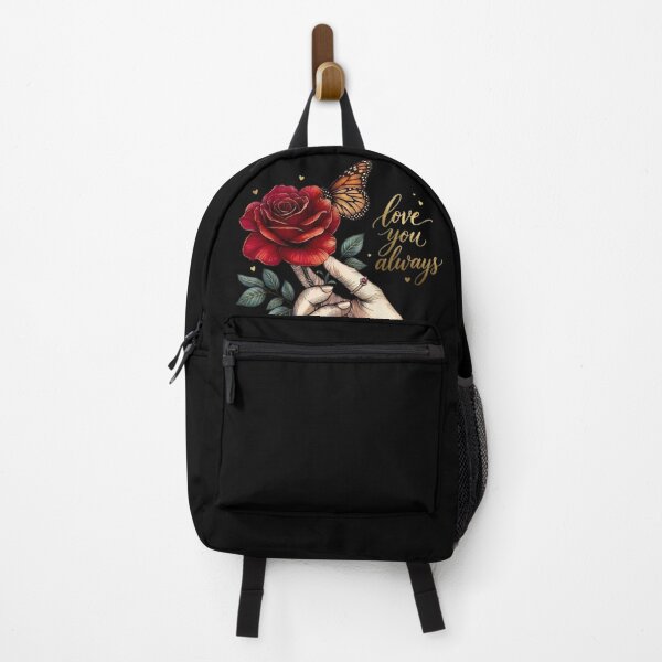 Item preview, Love You Always – Golden Calligraphy Rose Hand Monarch Butterfly designed and sold by Good Vibes .