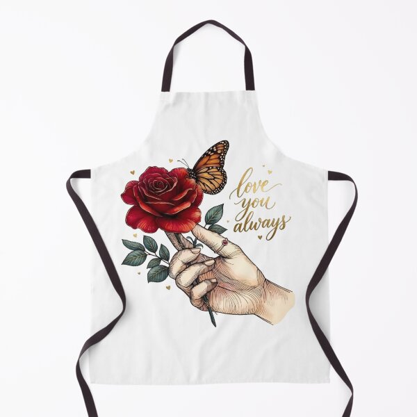 Item preview, Love You Always – Golden Calligraphy Rose Hand Monarch Butterfly designed and sold by Good Vibes .