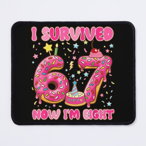 Item preview, I Survived 67 Now I Am Eight Pink Donut Birthday Celebration designed and sold by WilliaMaler.