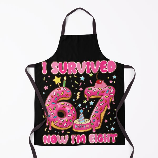 Item preview, I Survived 67 Now I Am Eight Pink Donut Birthday Celebration designed and sold by WilliaMaler.