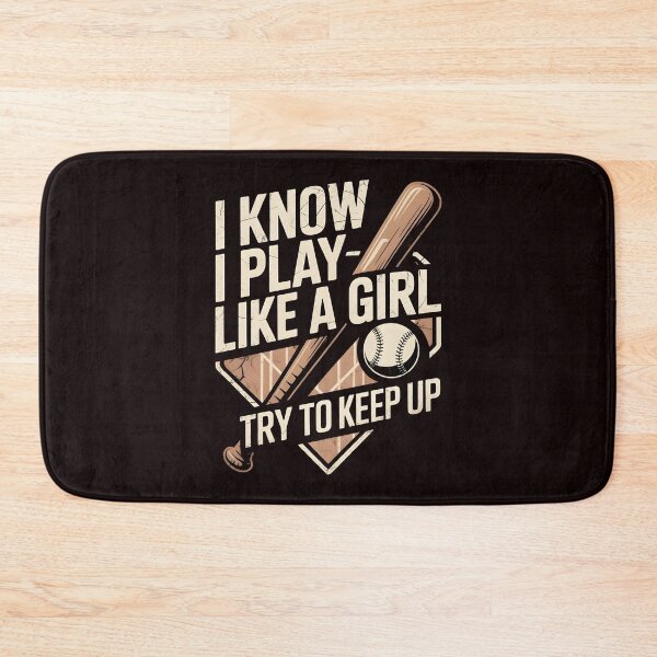 Item preview, I Know I Play Like A Girl Try To Keep Up Baseball Player – Feminist Athletic Shirt Baseball designed and sold by Redgiant87x.