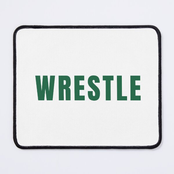 Item preview, Minimalist Wrestle Athletic Green Block Text designed and sold by LoudVictory.