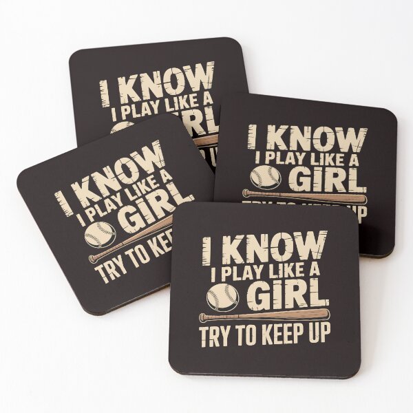 Item preview, I Know I Play Like A Girl Try To Keep Up Baseball Player – Women's Baseball Game Day designed and sold by Redgiant87x.