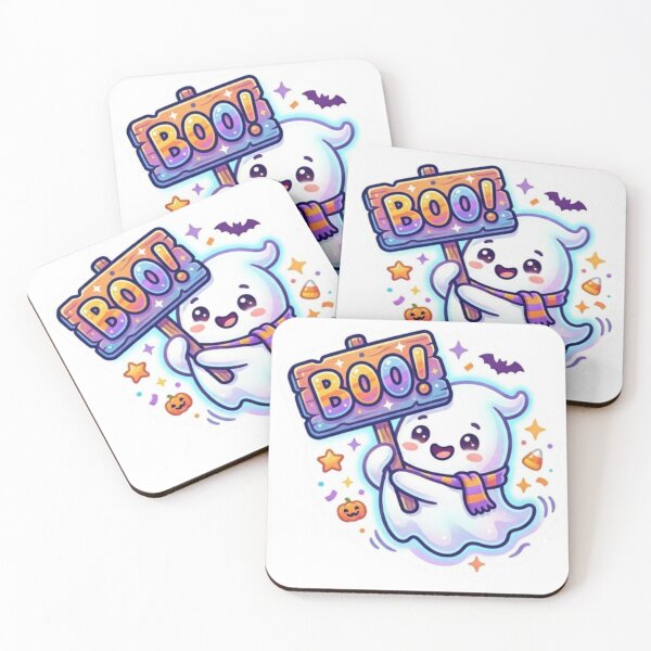 Item preview, Cute Pastel Halloween Ghost Sticker designed and sold by My-Hoodies.