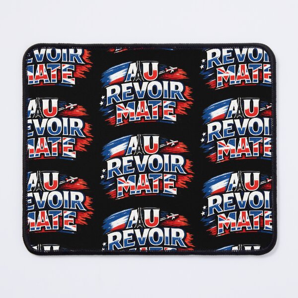 Item preview, Au Revoir Mate Funny France Travel Design Eiffel Tower Typography designed and sold by TeeTimeTreasure.