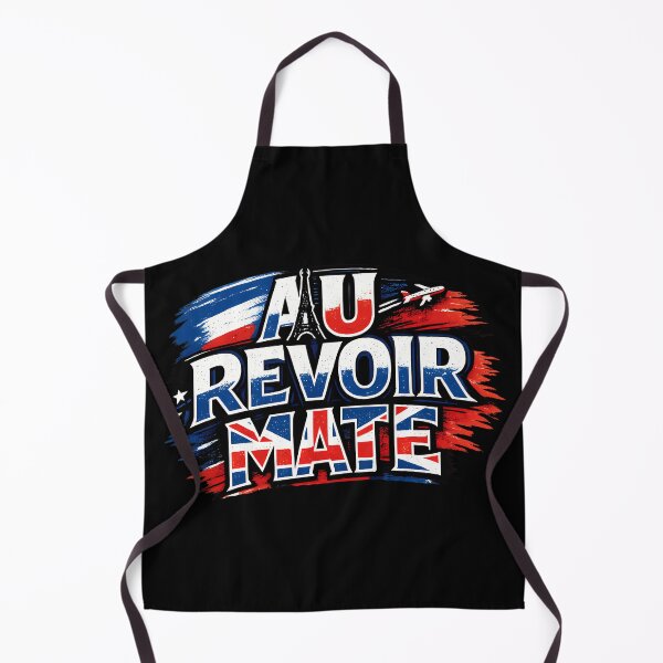 Item preview, Au Revoir Mate Funny France Travel Design Eiffel Tower Typography designed and sold by TeeTimeTreasure.