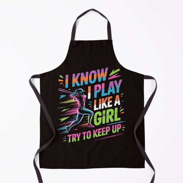 Item preview, I Know I Play Like A Girl Try To Keep Up Baseball Player – Support Women In Sports designed and sold by Redgiant87x.