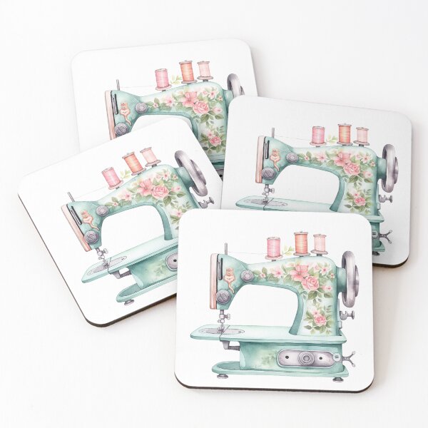 Item preview, Floral Sewing Machine designed and sold by chicdeboutique.