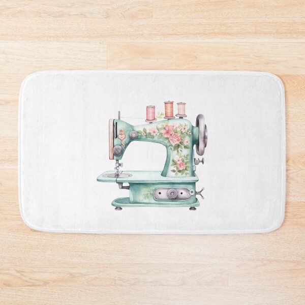 Item preview, Floral Sewing Machine designed and sold by chicdeboutique.