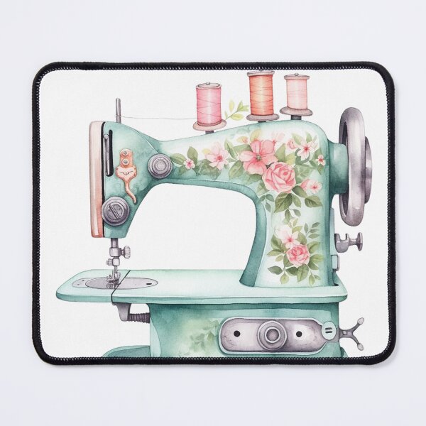 Item preview, Floral Sewing Machine designed and sold by chicdeboutique.