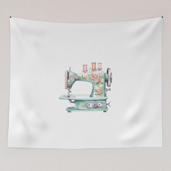 Item preview, Floral Sewing Machine designed and sold by chicdeboutique.