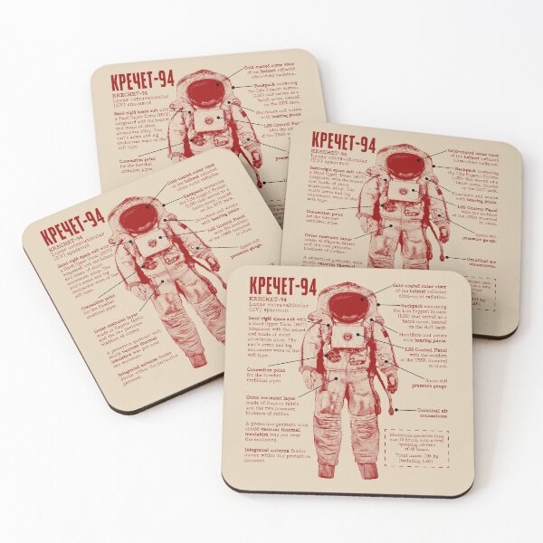 Item preview, Krechet 94 Soviet Lunar Spacesuit Infographic designed and sold by Lidra Zehcnas.