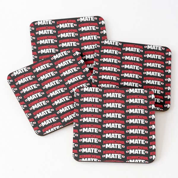 Item preview, Konnichiwa Mate Funny Japanese British Phrase Bold Typography Design designed and sold by TeeTimeTreasure.