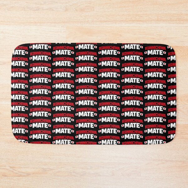 Item preview, Konnichiwa Mate Funny Japanese British Phrase Bold Typography Design designed and sold by TeeTimeTreasure.