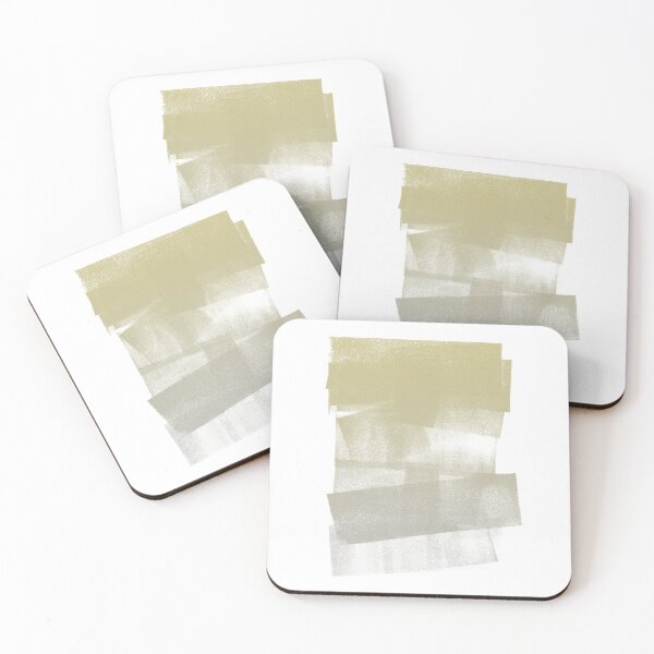 Item preview, Swatch Sample Textured Monoprint - Gold to Fog Gradient designed and sold by Irene Estelle.