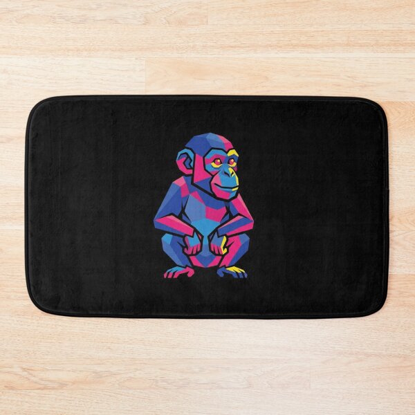 Item preview, Geometric Pop Art Monkey – Colorful Ape Aesthetic T-Shirt for Modern Art Lovers designed and sold by bsbd-action.