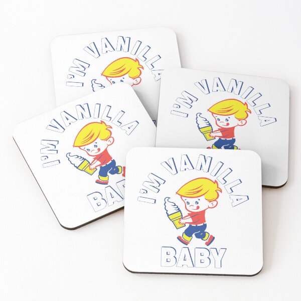 Item preview, I’m Vanilla Baby – vintage boy eating soft serve ice cream designed and sold by Winner Chicken Dinner Designs.