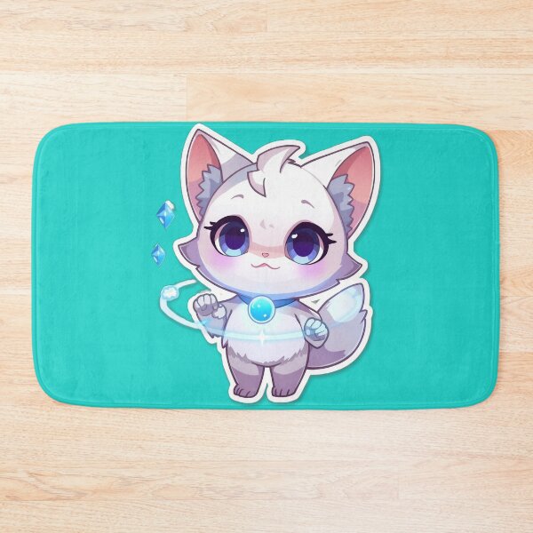 Item preview, Mystic Crystal Kitty - Magical Familiar - Kawaii Anime Spirit designed and sold by ArtByLorrens.