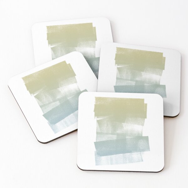 Item preview, Swatch Sample Textured Monoprint - Gold to Sky Gradient designed and sold by Irene Estelle.
