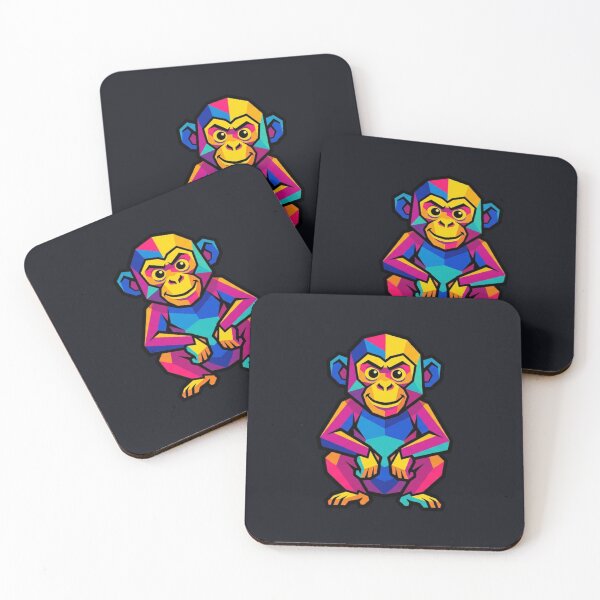 Item preview, Abstract Smiling Monkey – Geometric Ape Phone Case for Birthday Gift designed and sold by bsbd-action.