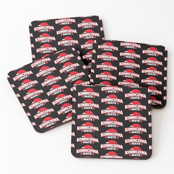 Item preview, Konnichiwa Mate Japan Travel Design Mount Fuji Sakura Typography designed and sold by TeeTimeTreasure.