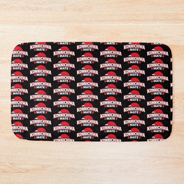 Item preview, Konnichiwa Mate Japan Travel Design Mount Fuji Sakura Typography designed and sold by TeeTimeTreasure.