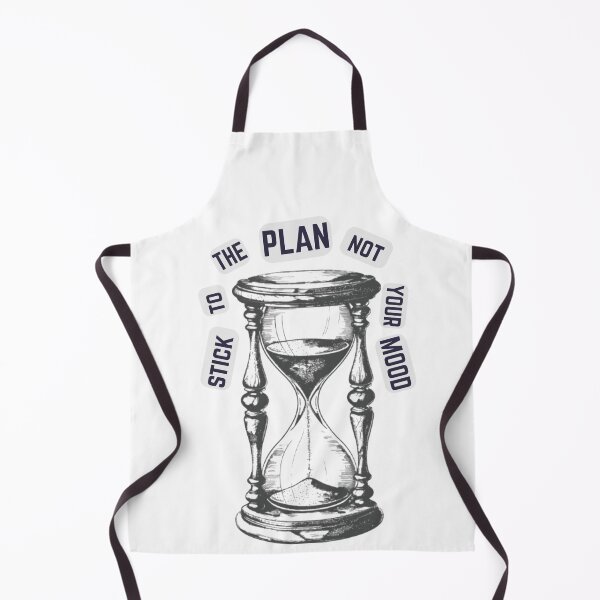 Item preview, Stick to the Plan Not Your Mood | Motivational Quote | Minimal Hourglass Aesthetic Design designed and sold by ravenRM.