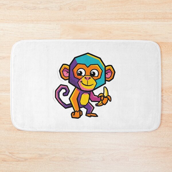 Item preview, Funny Pop Monkey – Kawaii Monkey Sticker Modern Style for Kids and Teens designed and sold by bsbd-action.