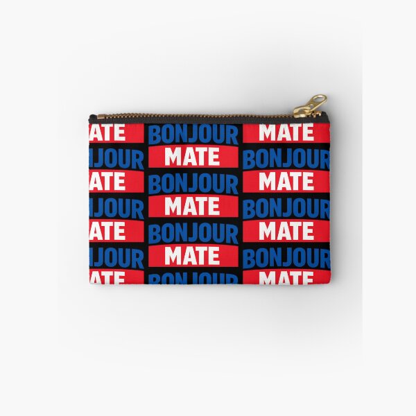 Item preview, Bonjour Mate Funny French British Phrase Bold Typography Design designed and sold by TeeTimeTreasure.
