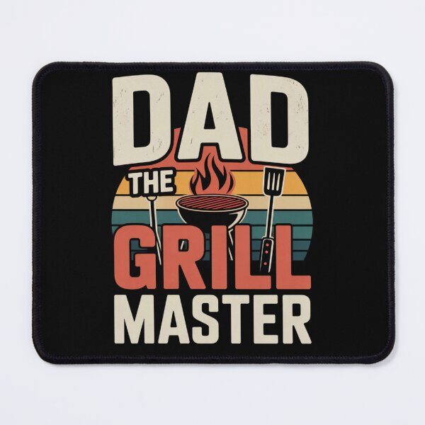 Item preview, Dad The Grill Master Retro BBQ Design designed and sold by ChillDrop.