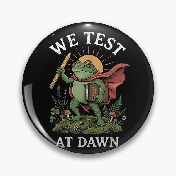 Item preview, We Test At Dawn Hero Frog Student Exam Motivational Study designed and sold by HarinDonreka.