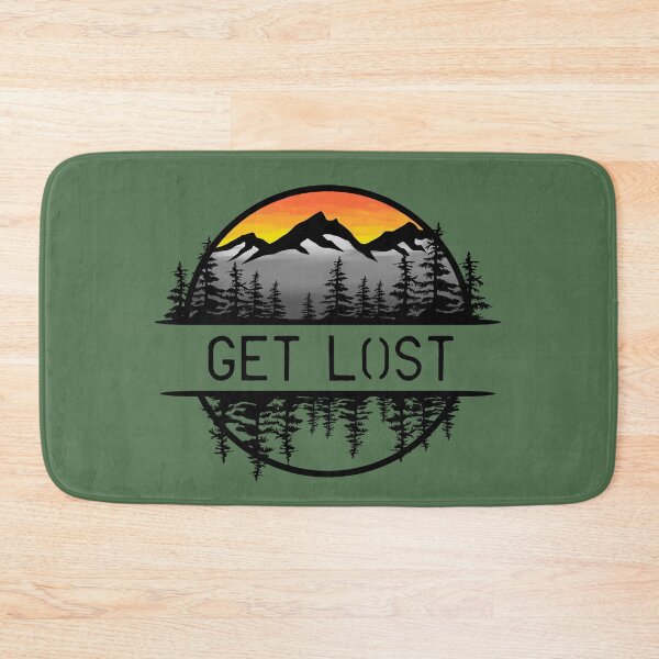 Item preview, Get Lost Mountain Forest Sunset Circle Design designed and sold by Vileprint.