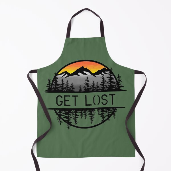 Item preview, Get Lost Mountain Forest Sunset Circle Design designed and sold by Vileprint.