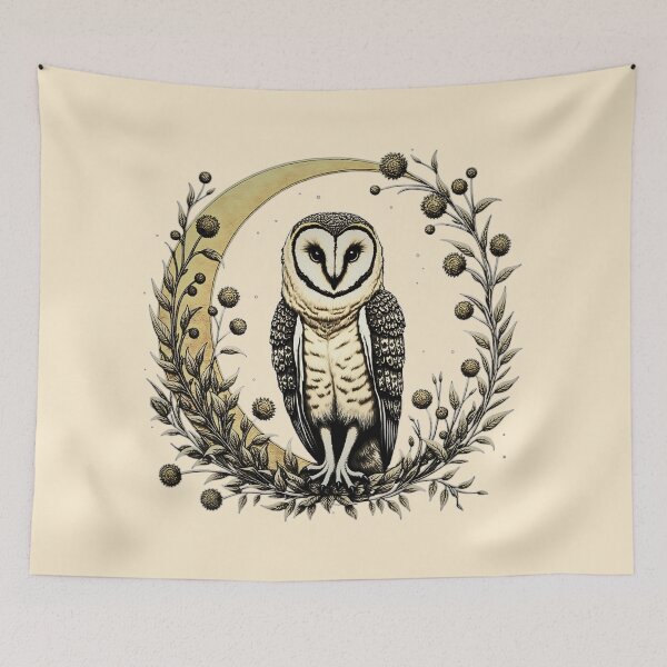 Item preview, Owl Golden Moon - Mystical Night Bird Graphic Tee - Celestial Floral Nature Shirt - Boho Owl Lover Gift - Cottagecore Apparel designed and sold by PriyaMagic.