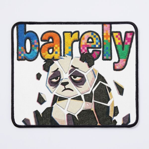 Item preview, Barely Panda Pixel Embroidered Cartoon Fragment Aesthetic designed and sold by Imaginarium of Chaos falcon88 .