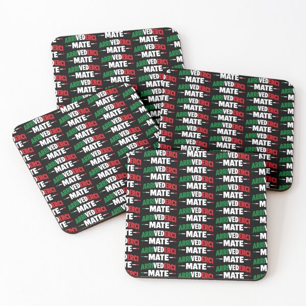 Item preview, Arrivederci Mate Funny Italian British Phrase Travel Humor Design designed and sold by TeeTimeTreasure.