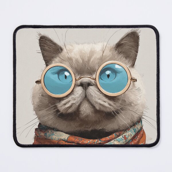Item preview, The Sophisicat, British Shorthair Cat Art Print, Dapper Pet with Scarf designed and sold by Galleryinprint.