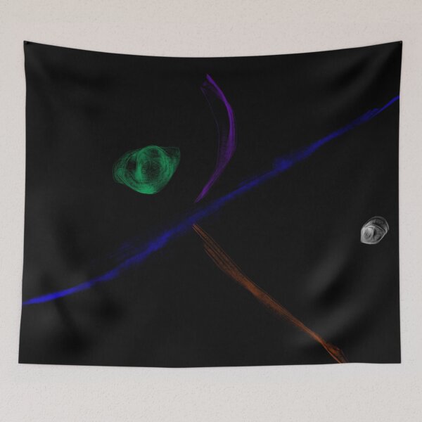 Item preview, Art Potpourri  Minimalist Black Abstract Digital Painting designed and sold by masabo.