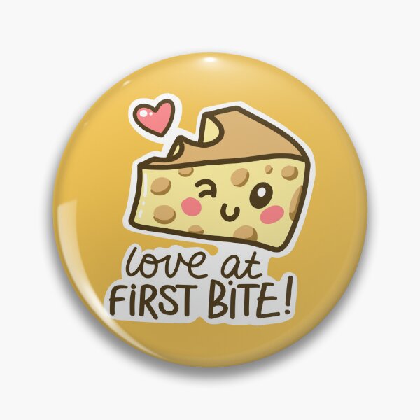 Item preview, Love at first bite cheese cute kawaii sticker and clothes designed and sold by sianelliot.