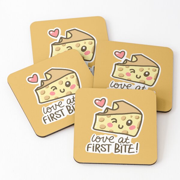 Item preview, Love at first bite cheese cute kawaii sticker and clothes designed and sold by sianelliot.