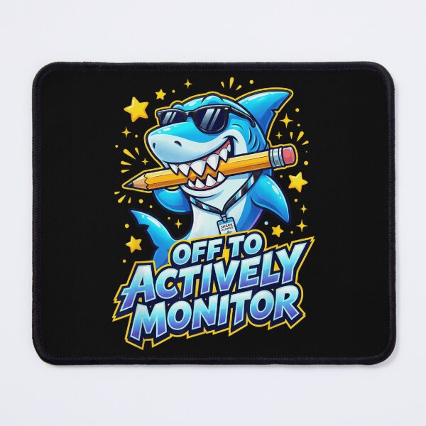 Item preview, Shark Academy Off To Actively Monitor Funny Back To School Shark Design designed and sold by LittleNhutton.