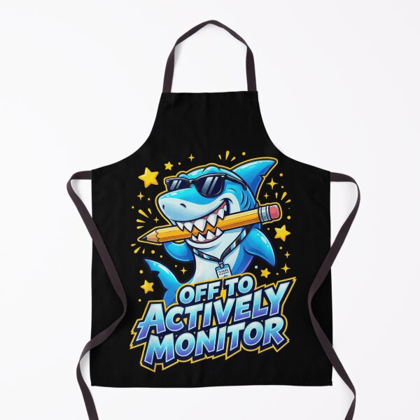 Item preview, Shark Academy Off To Actively Monitor Funny Back To School Shark Design designed and sold by LittleNhutton.