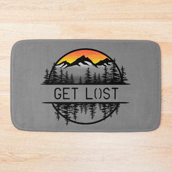 Item preview, Get Lost Mountain Forest Sunset Circle Design designed and sold by Vileprint.