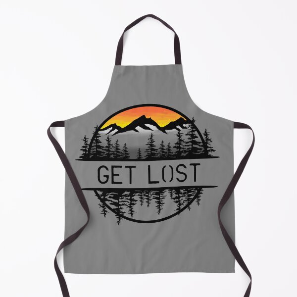 Item preview, Get Lost Mountain Forest Sunset Circle Design designed and sold by Vileprint.