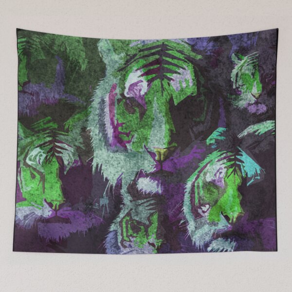 Item preview, Abstract tigers designed and sold by kinpirks.