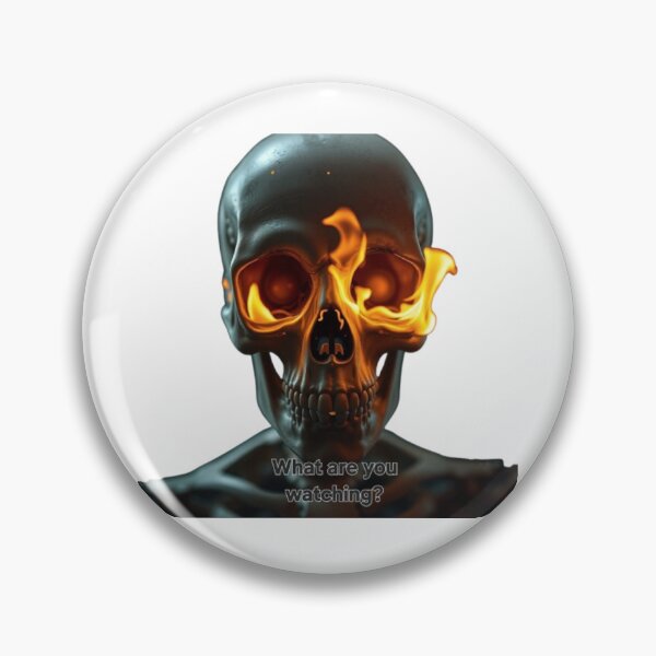 Item preview, Burning Curiosity - Flaming Skull Design designed and sold by NoriudaR.