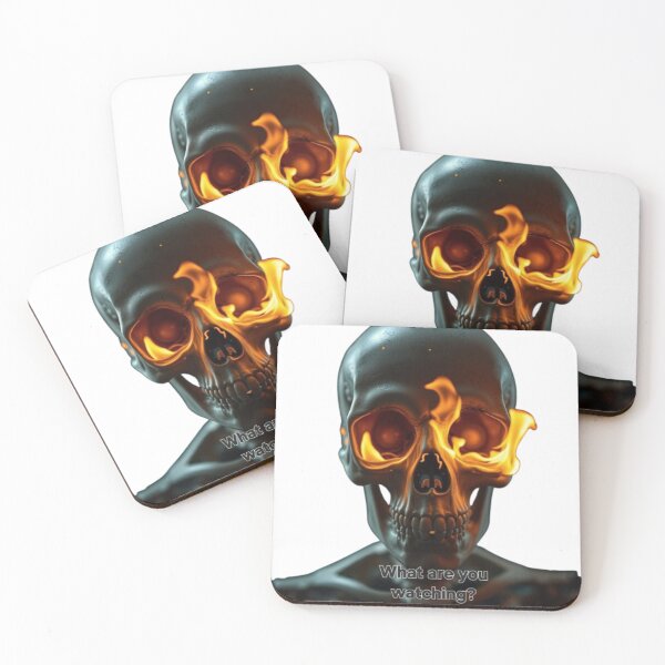 Item preview, Burning Curiosity - Flaming Skull Design designed and sold by NoriudaR.